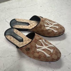 Gucci Mules NY YANKEE